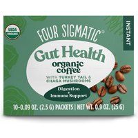 Mushroom Coffee Mix, with Cordyceps & Chaga, 10 Packets, Four Sigmatic