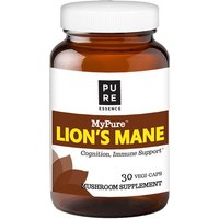 MyPure Lions Mane Mushroom Supplement, 30 Vegetarian Capsules, Pure Essence Labs