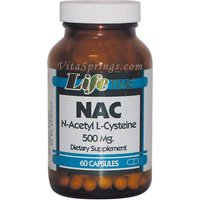 N-Acteyl L-Cysteine 500 mg, 60 Capsules, LifeTime