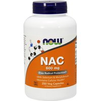NAC 600mg N-Acetyl Cysteine, Selenium, Molybdenum 250 Caps, NOW Foods