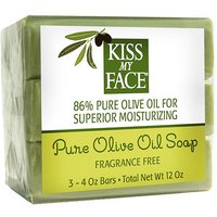 Naked Pure Olive Oil Bar Soap Value Pack, 3 pc, Kiss My Face