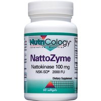 NattoZyme Nattokinase 100 mg, Value Size, 180 Softgels from NutriCology