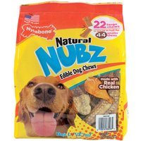 Nylabone Natural NUBZ Edible Dog Chews, 2.6 lb (22 Large Chews)