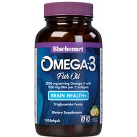 Natural Omega-3 Brain Formula, 120 Softgels, Bluebonnet Nutrition