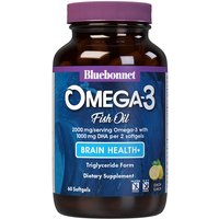 Natural Omega-3 Brain Formula, 60 Softgels, Bluebonnet Nutrition