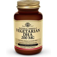 Natural Omega-3 Vegetarian DHA 200 mg, 50 Vegetarian Softgels, Solgar
