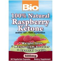 100% Natural Raspberry Ketone, 60 Vegetarian Capsules, Bio Nutrition Inc.