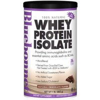 100% Natural Whey Protein Isolate Powder, Natural Chocolate Flavor, 1 lb, Bluebonnet Nutrition