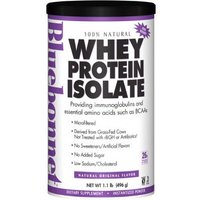 100% Natural Whey Protein Isolate Powder, Natural Original Flavor, 1.1 lb, Bluebonnet Nutrition