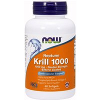 Neptune Krill Oil 1000 mg Enteric Coated, 60 Softgels, NOW Foods
