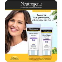 Neutrogena Ultra Sheer Dry-Touch Sunscreen Broad Spectrum SPF 55, 5 oz + 3 oz