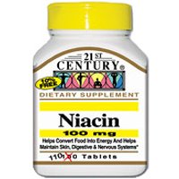 Niacin 100 mg 110 Tablets, 21st Century Health Care