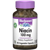 Niacin 100 mg, 90 Vegetable Capsules, Bluebonnet Nutrition