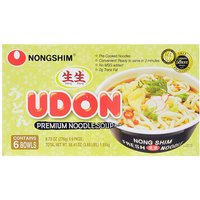 Nong Shim Udon Premium Noodle Soup, 6 Bowls