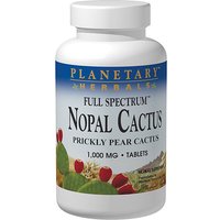Nopal Cactus Full Spectrum, Prickly Pear Cactus, 120 Tablets, Planetary Herbals