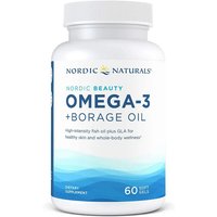 Nordic Beauty Omega-3 + Borage Oil, 60 Soft Gels, Nordic Naturals