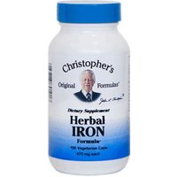 Herbal Iron Capsule, 100 Vegicaps, Christophers Original Formulas
