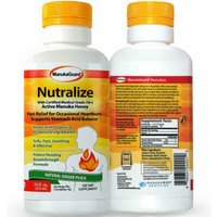 ManukaGuard Nutralize for Heartburn Relief, with Certified Medical Grade (16+) Active Manuka Honey, Ginger Peach, 7 oz