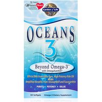 Oceans 3, Beyond Omega-3 with OmegaXanthin Fish Oil, 60 Softgels, Garden of Life