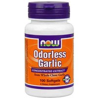 Odorless Garlic, Concentrated Extract, 100 Softgels, NOW Foods