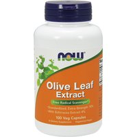 Olive Leaf Extract, Standardized 18% Oleuropein, 100 Vegetarian Capsules, NOW Foods