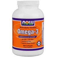 Omega-3 Fish Oil Concentrate 1000 mg, Value Size, 500 Softgels, NOW Foods