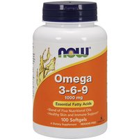 Omega 3-6-9 1000mg 100 Gels, NOW Foods