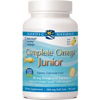 Complete Omega Junior, Chewable Fish Oil + Borage Oil, Lemon, 180 Softgels, Nordic Naturals