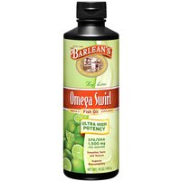 Omega Swirl Fish Oil Liquid Supplement, Key Lime, 16 oz, Barleans Organic Oils