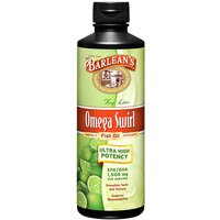 Omega Swirl Fish Oil Liquid Supplement, Key Lime, 8 oz, Barleans Organic Oils