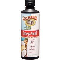 Omega Swirl Fish Oil Liquid Supplement, Pina Colada, 16 oz, Barleans Organic Oils