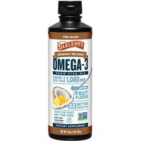 Omega Swirl Fish Oil Liquid Supplement, Pina Colada, 16 oz, Barleans Organic Oils