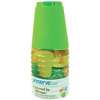 On The Go Cups, Apple Green, 16 oz x 10 Pack, Preserve