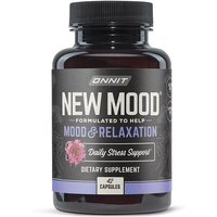 ONNIT New Mood Daily Stress Support, Mood & Relaxation Supplement, 42 Capsules