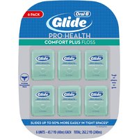 Oral-B Glide Pro-Health Comfort Plus Dental Floss, Mint, 43.7 yd x 6 pc