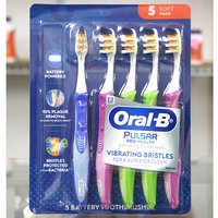 Oral-B Pulsar Pro-Health Battery Powered Toothbrush, 5 Pack