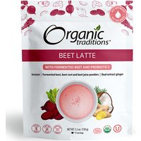 Organic Beet Latte with Fermented Beets and Probiotics, 5.3 oz (150 g), Organic Traditions