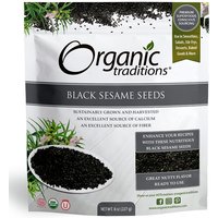 Organic Black Sesame Seeds, 8 oz (227 g), Organic Traditions