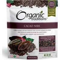 Organic Cacao Nibs, 8 oz (227 g), Organic Traditions