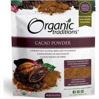 Organic Cacao Powder, 8 oz (227 g), Organic Traditions