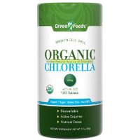 Organic Chlorella 500mg, 120 Tablets, Green Foods Corporation