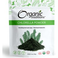Organic Chlorella Powder, 5.3 oz (150 g), Organic Traditions