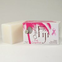 Organic Coconut Oil Soap Bar for Face & Body, Pink Grapefruit, 7 oz, Organic Fiji