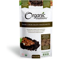Organic Dark Chocolate Covered Hazelnuts, 3.5 oz (100 g), Organic Traditions