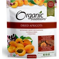 Organic Dried Apricots, 8 oz (227 g), Organic Traditions
