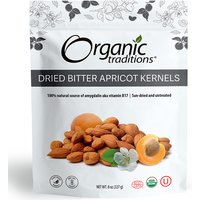 Organic Dried Bitter Apricot Kernels, 8 oz (227 g), Organic Traditions