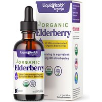 Organic Elderberry Drops, 2 oz, Liquid Health