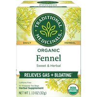 Organic Fennel Tea, 16 Tea Bags, Traditional Medicinals Teas