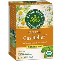 Organic Gas Relief Tea, 16 Tea Bags, Traditional Medicinals Teas