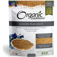 Organic Golden Flax Seeds, 16 oz (454 g), Organic Traditions